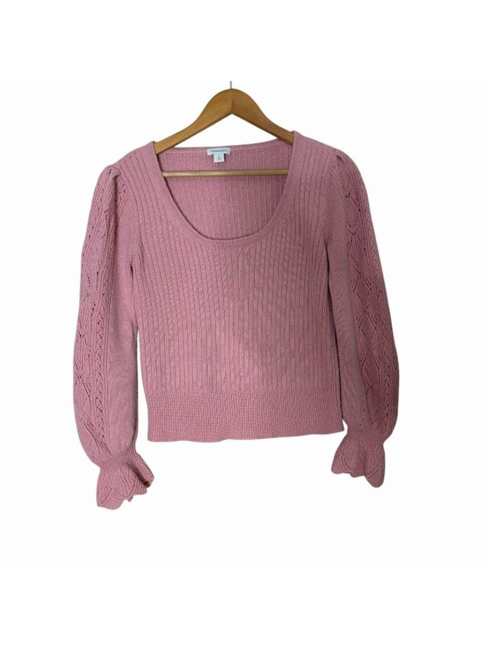 Sundance wool blend scoop neck knit sweater size Medium